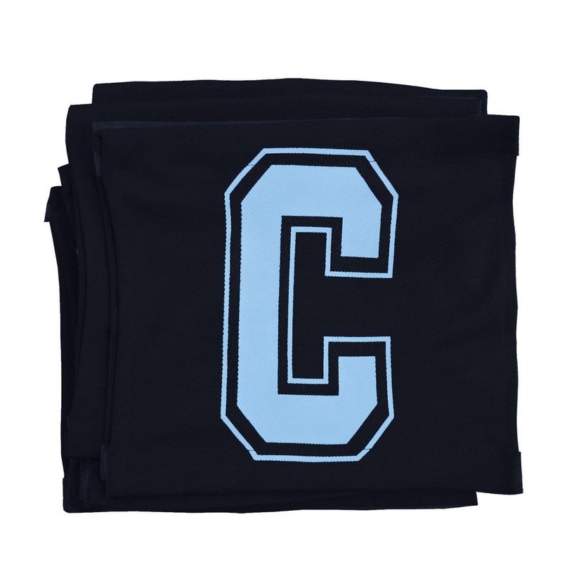 6 A-Side Velcro Netball Bib Set – Navy/Sky
