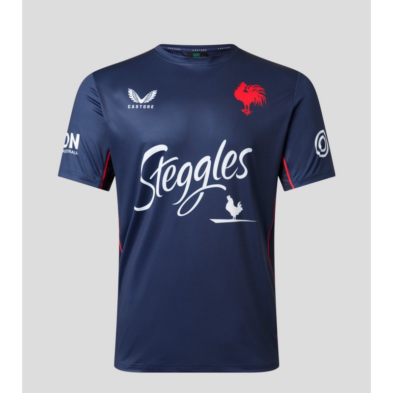 Sydney Roosters 2023 Castore Mens Training Tee Navy | The Rugby Shop