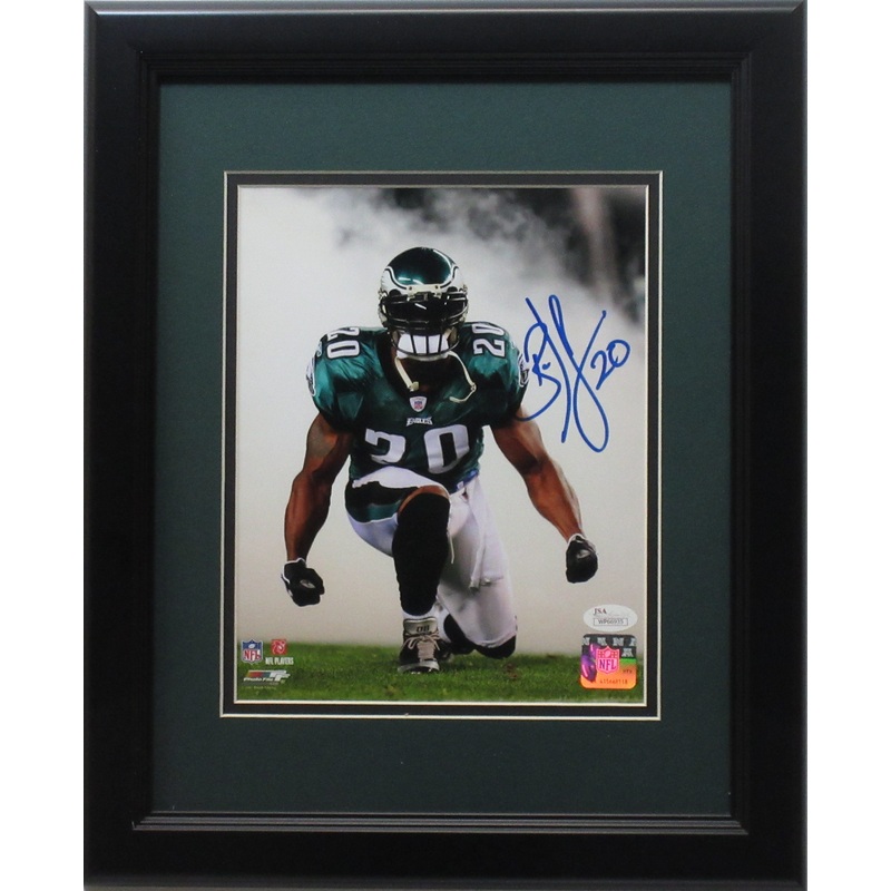 Brian Dawkins Philadelphia Eagles Autographed 8×10 “Smoke” Photo Framed