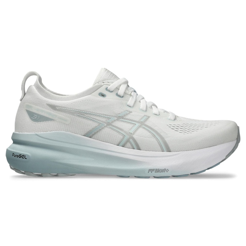 ASICS GEL-KAYANO 31 Womens Running Shoes White-Dolphin Grey US 6