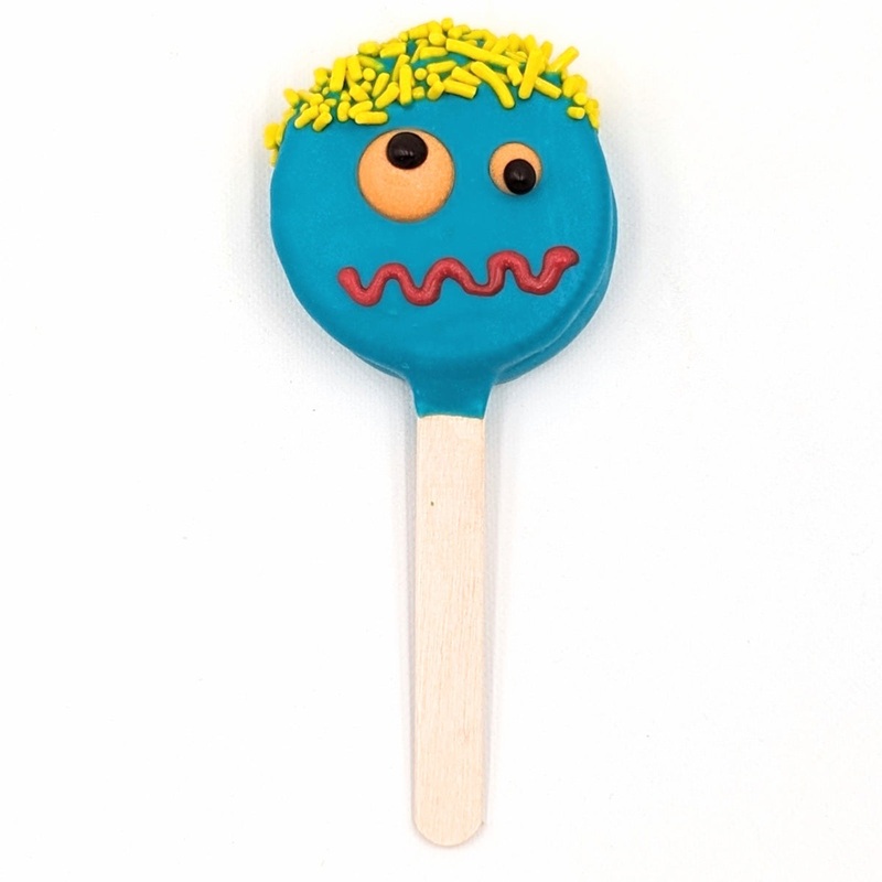 Halloween Oreo Pop: Blue Monster