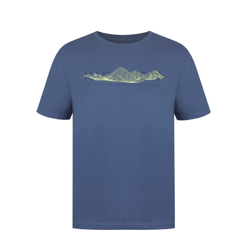 Karrimor Crew Neck Geographic Print T-Shirt L Blue F