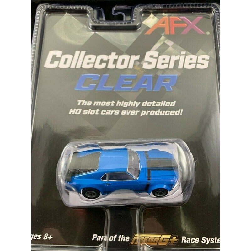 Mustang Boss 302 Blue 22026 AFX Collector Series HO Mega G+ Slot Car