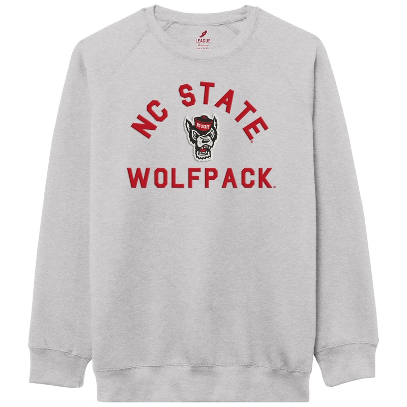 NC State Wolfpack Embroidered Oxford Crewneck Sweatshirt Small