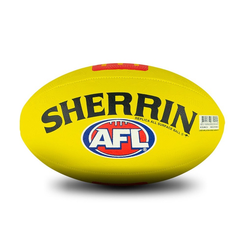 Sherrin AFL All Surface Replica Ball Yellow 5