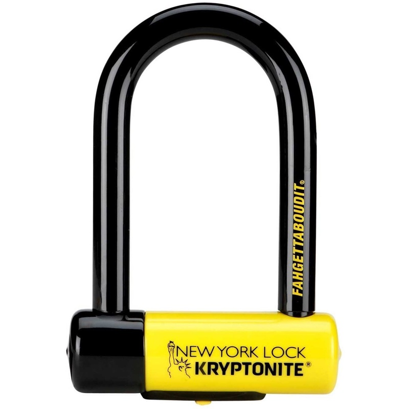 Kryptonite New York Fahgettaboudit Mini D Lock Sold Secure Diamond One Size Black/Yellow