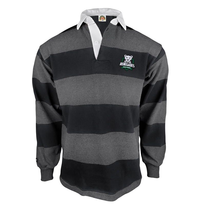Renegades 4 Inch Stripe Jersey Black/Coal X-Small