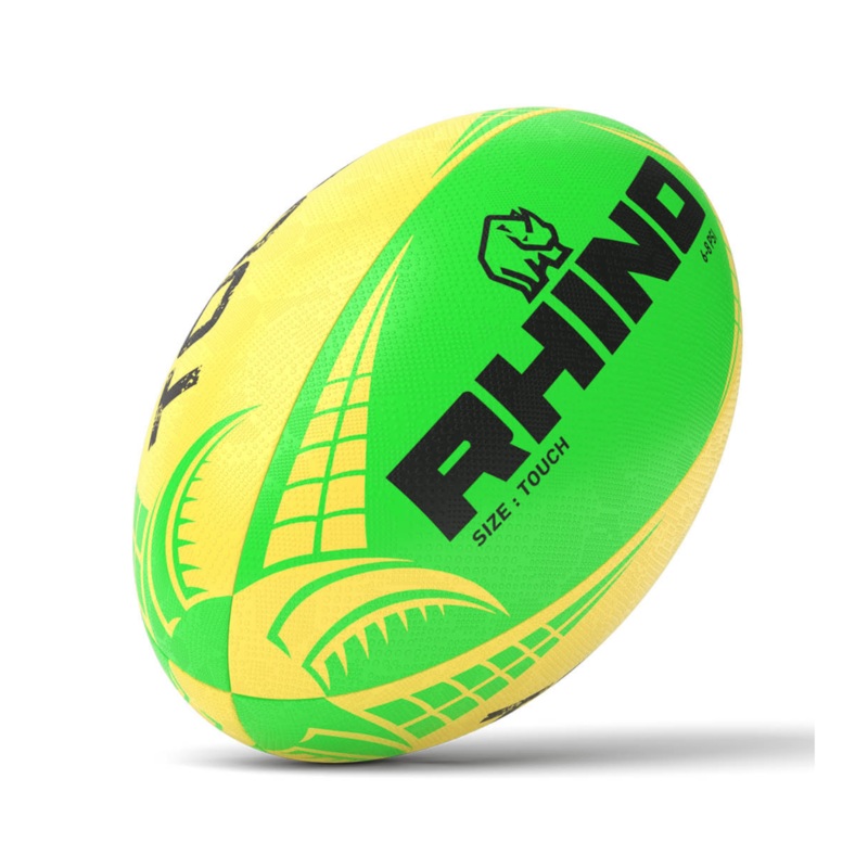 Rhino Touch Rugby Ball 4 White/Pink