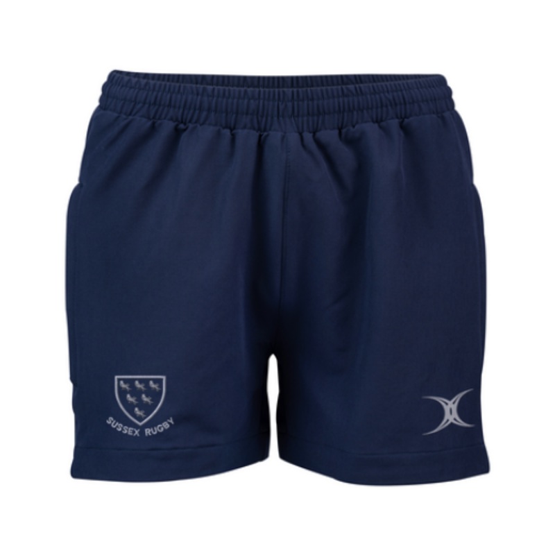 Sussex RFU Women’s Dark Navy Evo Shorts W 8