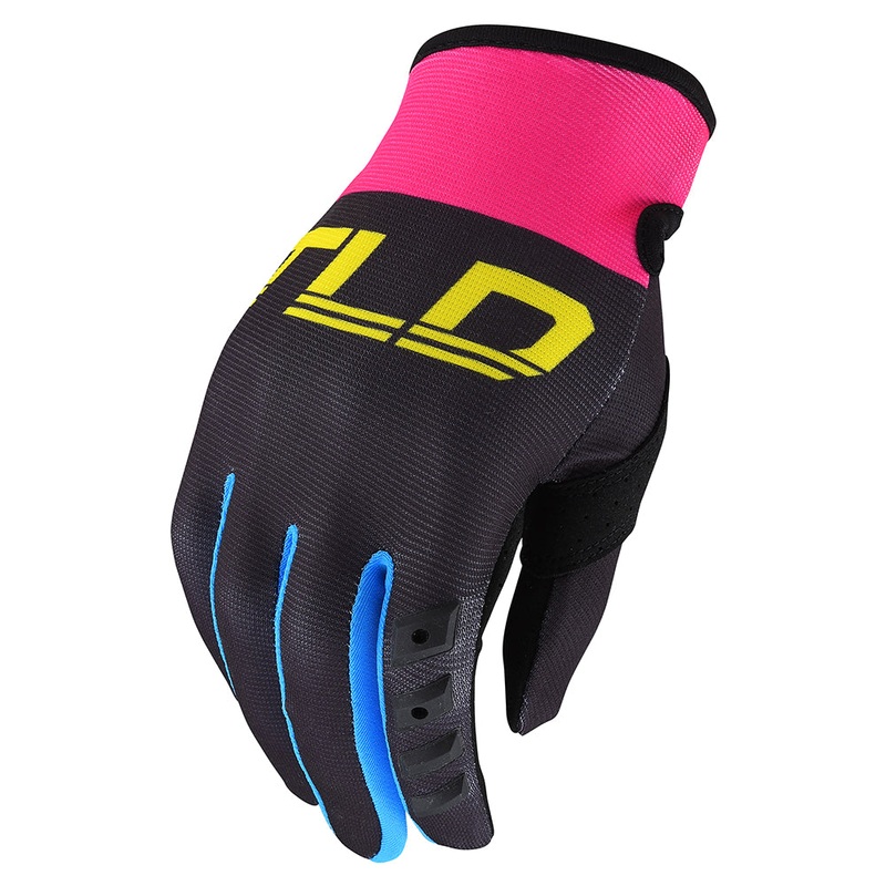 Womens GP Glove Solid Black / Yellow BLACK / YELLOW SM