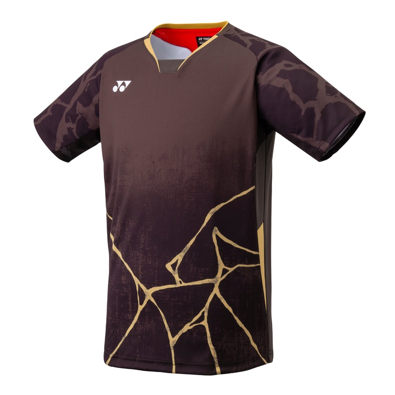 Yonex Team Japan Men Crew Neck Shirt 10730YX – Brown Brown M