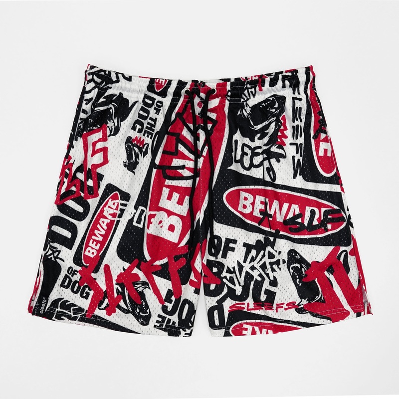 Beware Of The Dog Chaos Shorts – 7″ S White