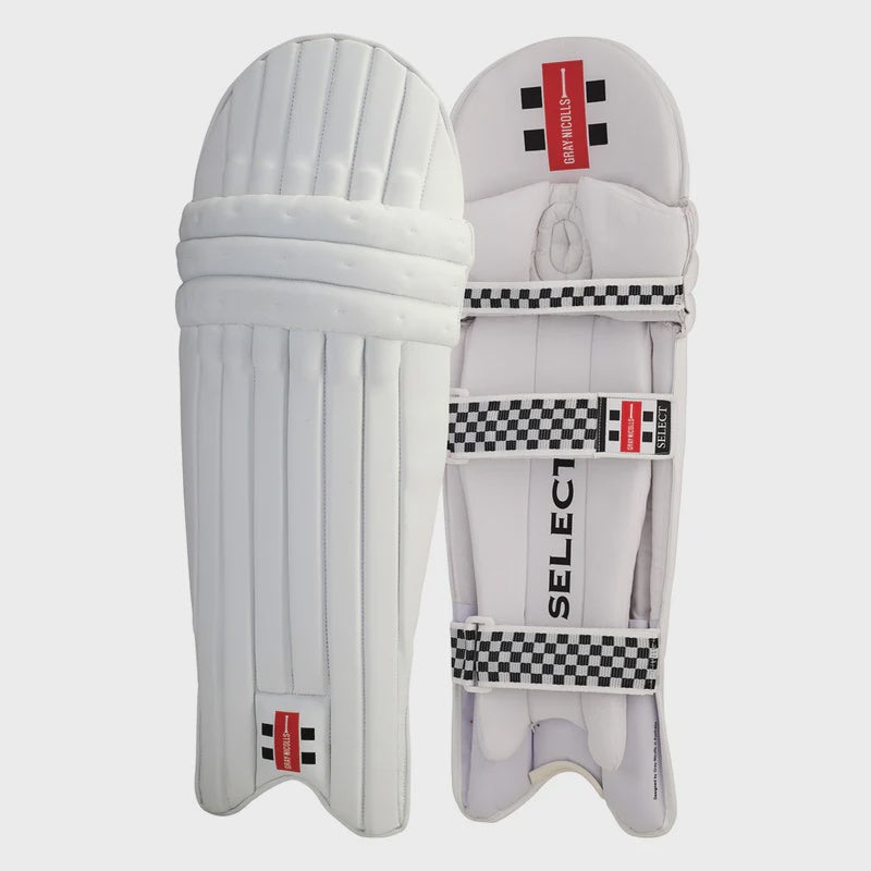Gray Nicolls Select Batting Leg Guards – White Adults