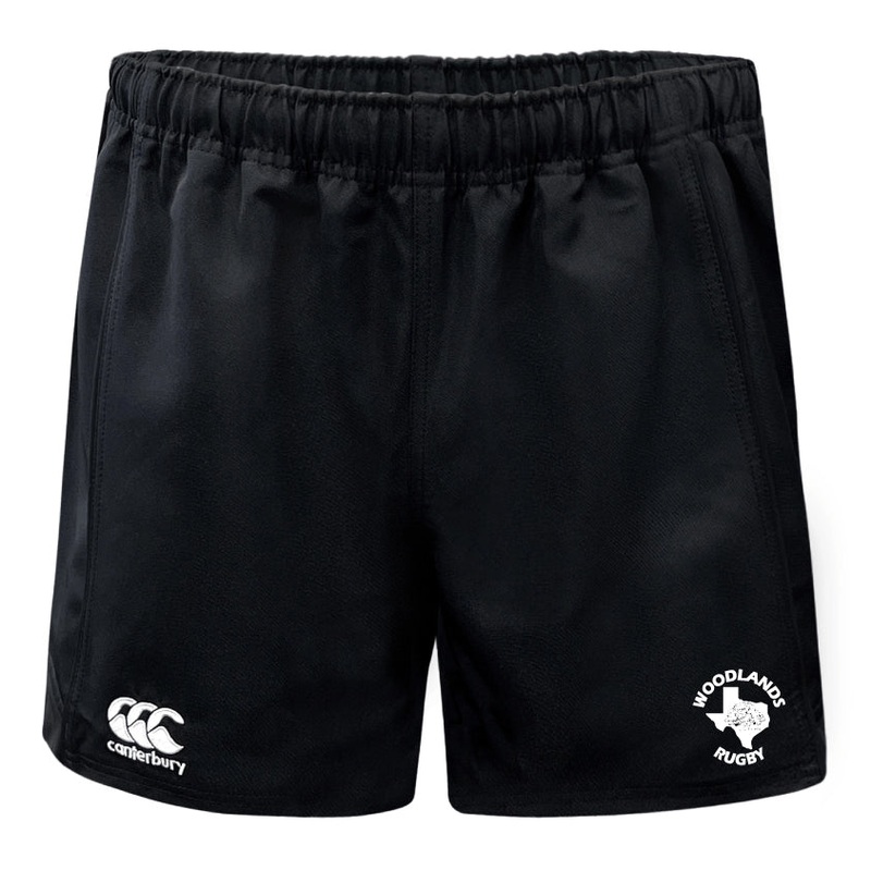 Woodlands Rugby Advantage Rugby Shorts by Canterbury XS Black