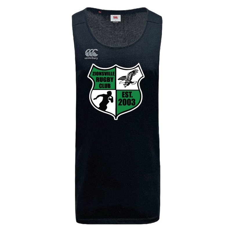 Zionsville Rugby Tempo Vapodri Singlet by Canterbury XS Black
