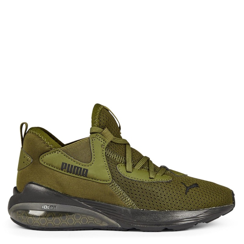 Puma Cell Vive Trainers Boys C11 (29) Olive/Black