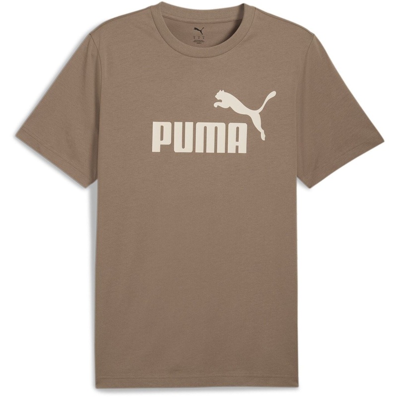 Puma Regular Fit Crew Neck T-Shirt L Taupe Brown