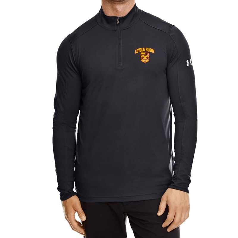 Loyola Rugby Tech Quarter Zip Black Small