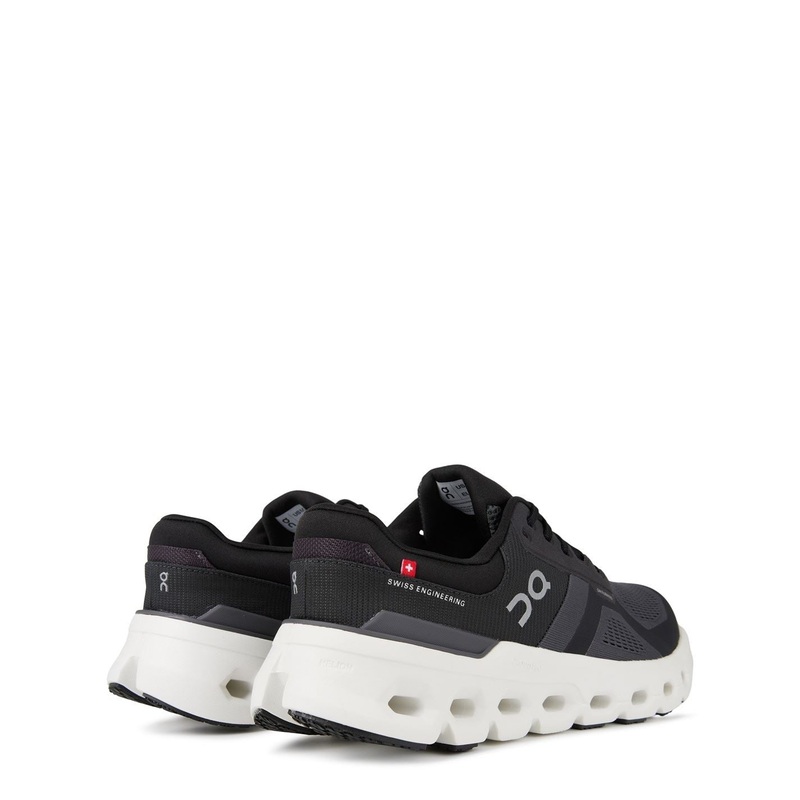 On Mens Cloudrunner 2 Running Shoes 7 (40.5) Black/White
