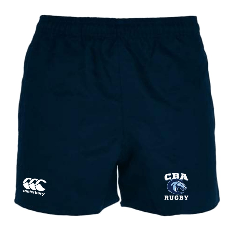 Christian Brothers Academy Rugby Professional Polyester Rugby Short by Canterbury Y6 Navy