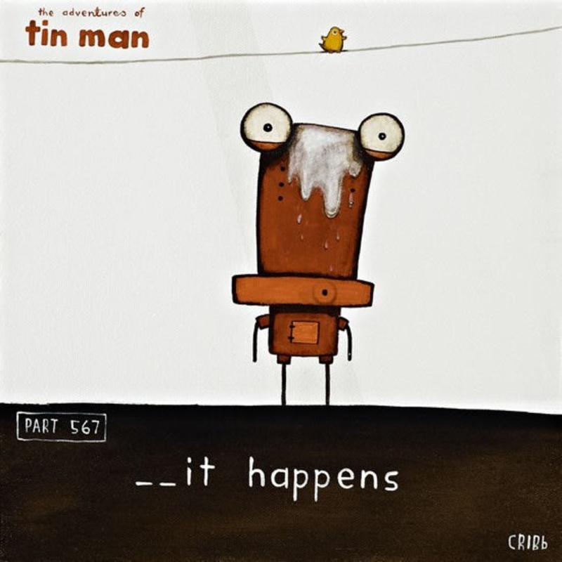 _ _it happens – Tin Man Paper Print framed by Tony Cribb
