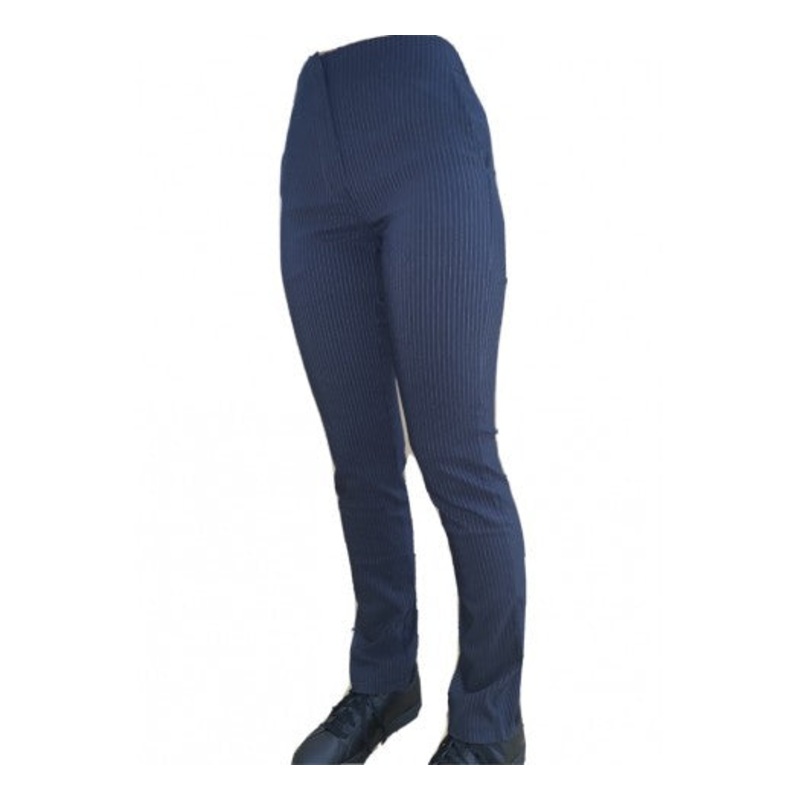 LIM Mid Rise Trouser PINSTRIPE (Navy) 4S NAVY