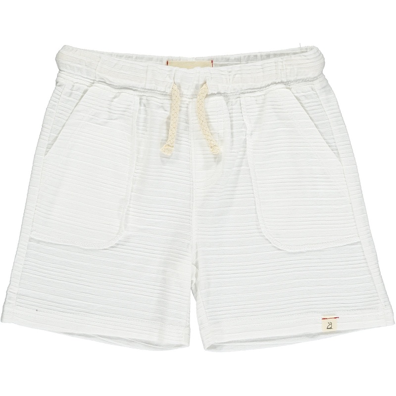 BLUEPETER White Ribbed Shorts 0-3m