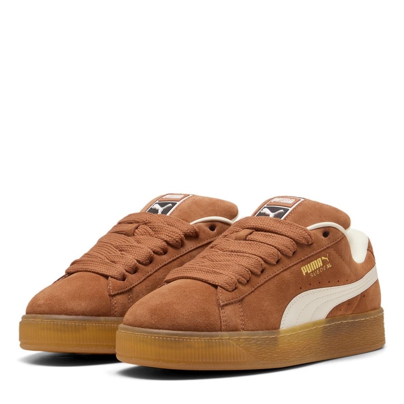 Puma Mens Suede Xl Trainers 8 (42) Brandy/Wht