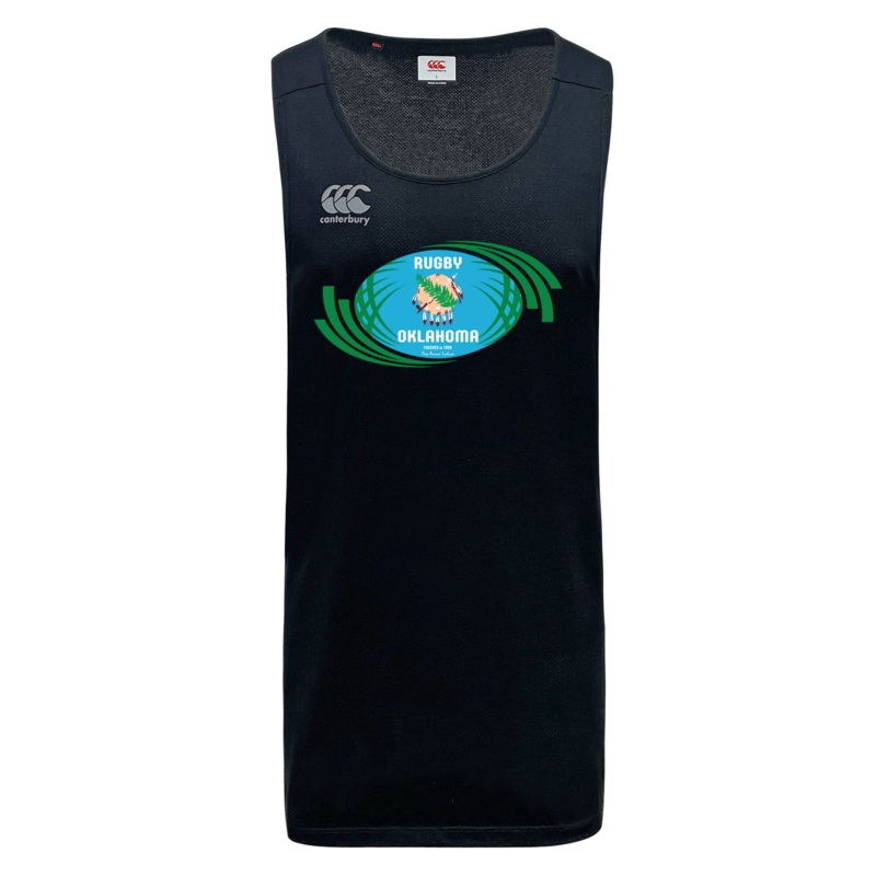 Rugby Oklahoma Tempo Vapodri Singlet by Canterbury XS Black