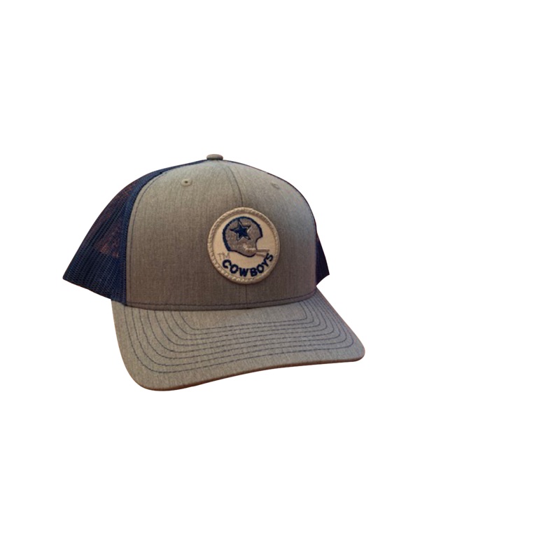 Dallas Cowboys Patch Trucker Cap – Heather/Royal Heather/Royal