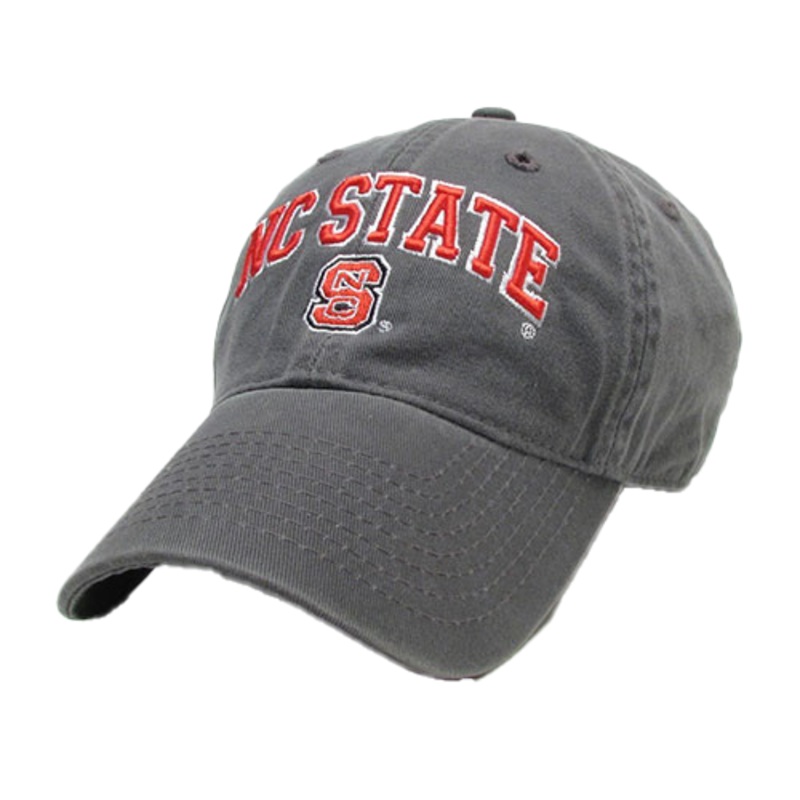NC State Wolfpack Dark Grey Relaxed Twill Adjustable Hat