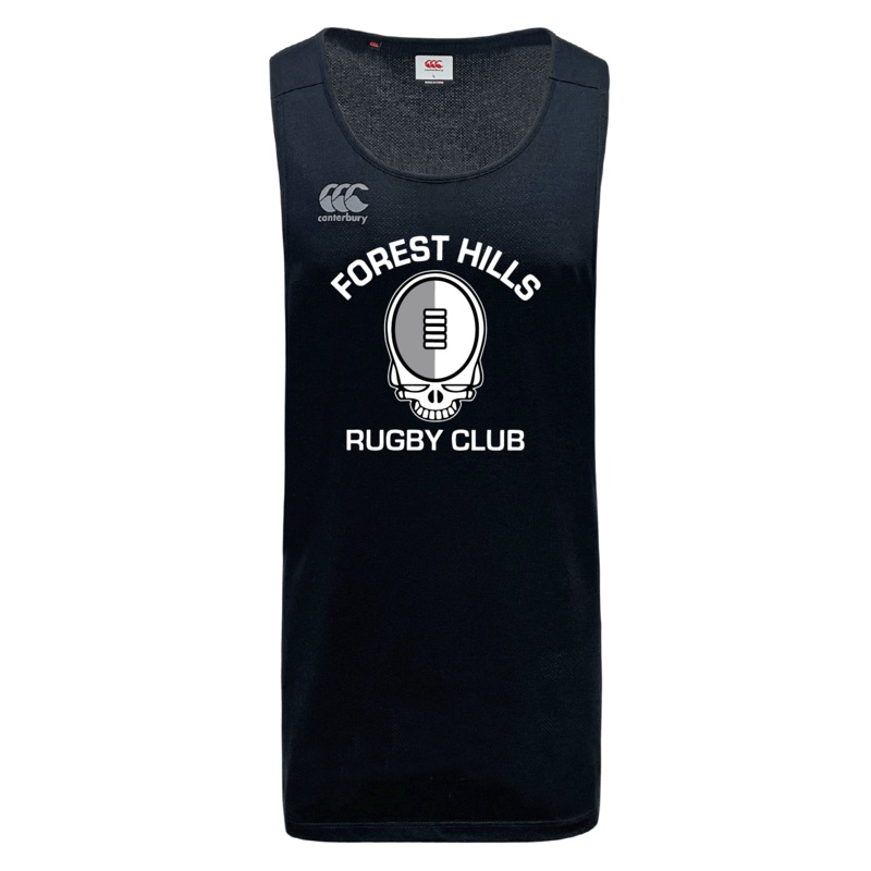 Forest Hills Rugby Tempo Vapodri Singlet by Canterbury XS Black