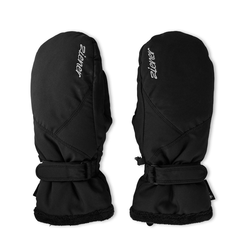 Ziener Womens 1336 GorE-Tex Mittens Medium Black