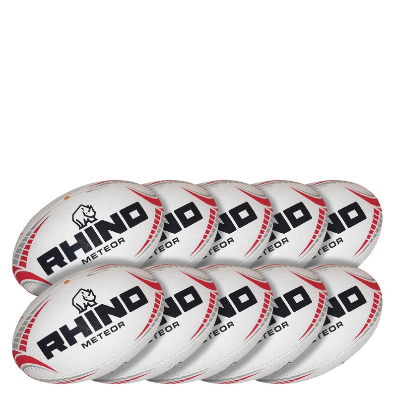 10pc Meteor Match Rugby Ball Bundle 5