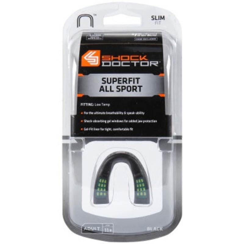 Shock Doctor SuperFit All Sport Mouth Guard (Black/Youth<10)