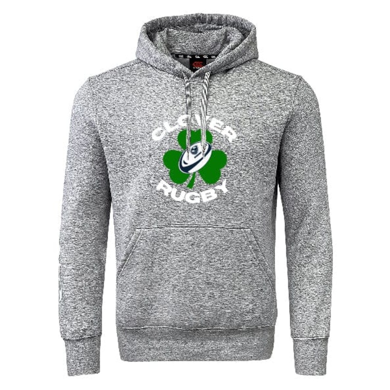 Clover Blue Eagles Rugby Club Hoodie by Canterbury Y4 Grey