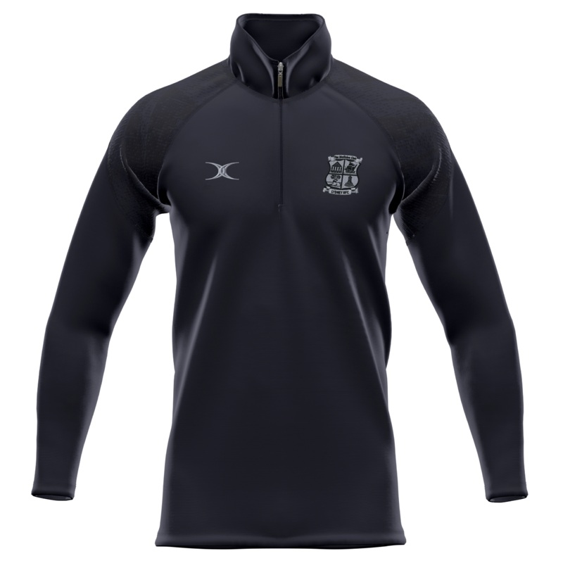 Lydney RFC Senior’s Black GTS 1/4 Zip Fleece Extra Small