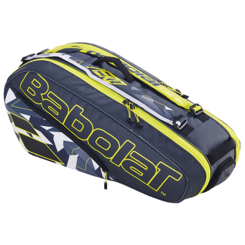 Babolat Pure Aero Racket Holder 6 751222 Grey/Yellow/White 6 Rackets