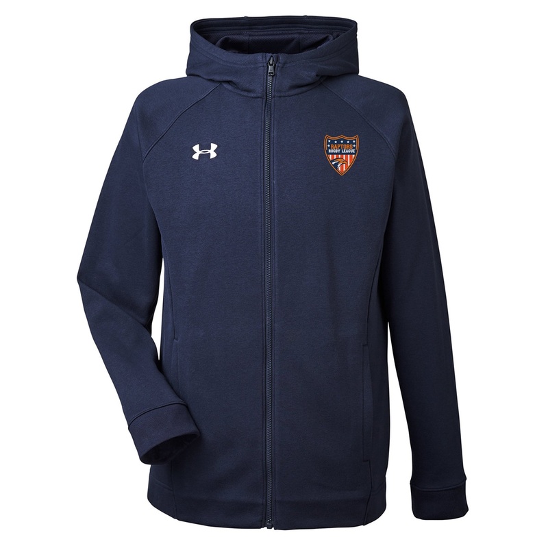 Raptors RL Hustle Zip Hoodie Midnight Navy Small