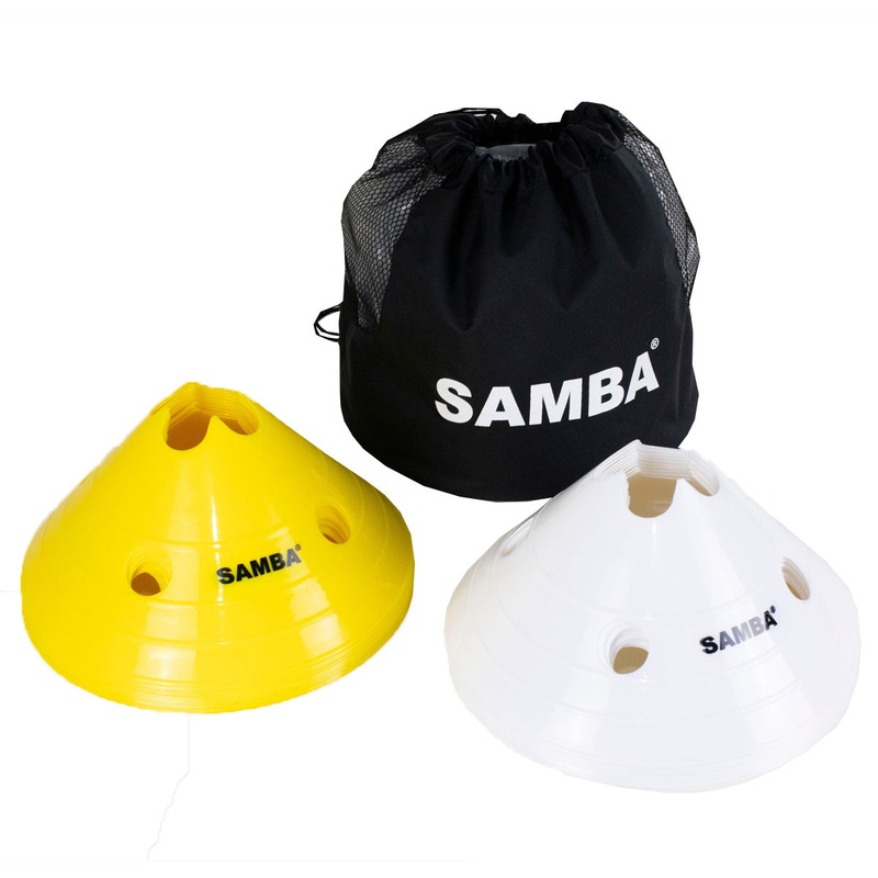 Samba Jumbo Marker Cones – Set of 20 – White/Yellow