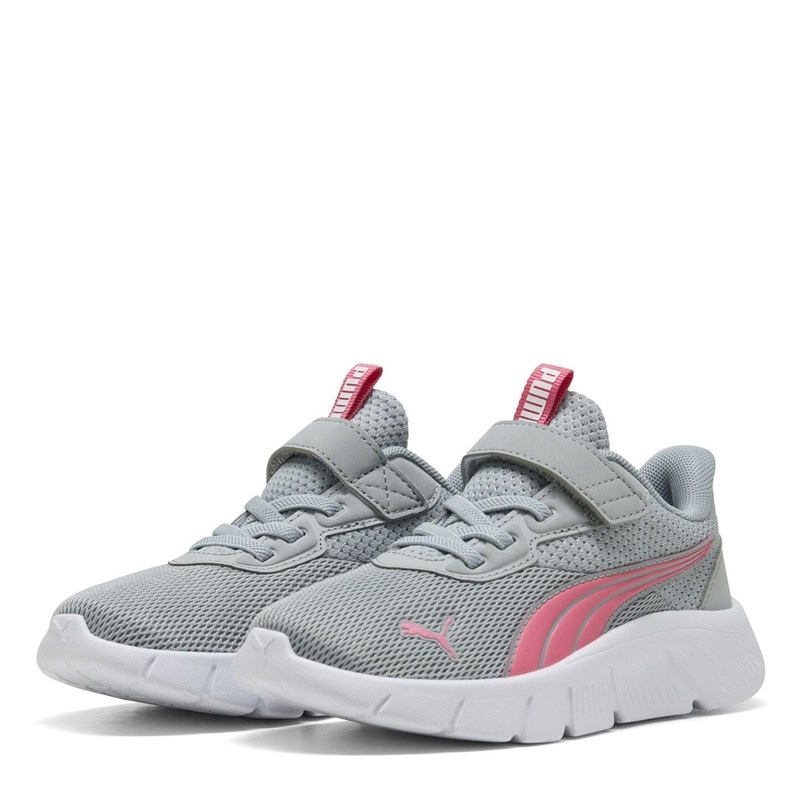 Puma Flexfocus Modern Ac+ Ps Running Shoes Childrens C10 (28) Grey/Pink