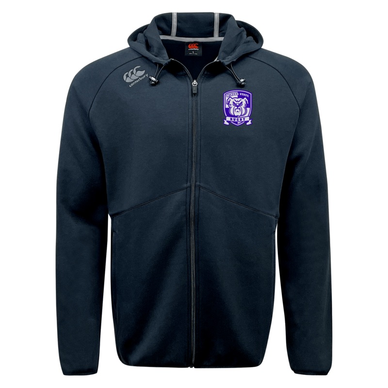 Winona State University Tempo Vapodri Full-Zip Hoodie by Canterbury XS Black