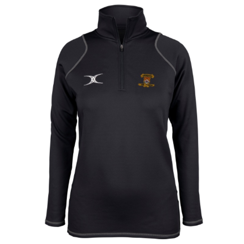 Cowbridge RC  Adult’s Black Quest Ladies 1/4 Zip Fleece 8