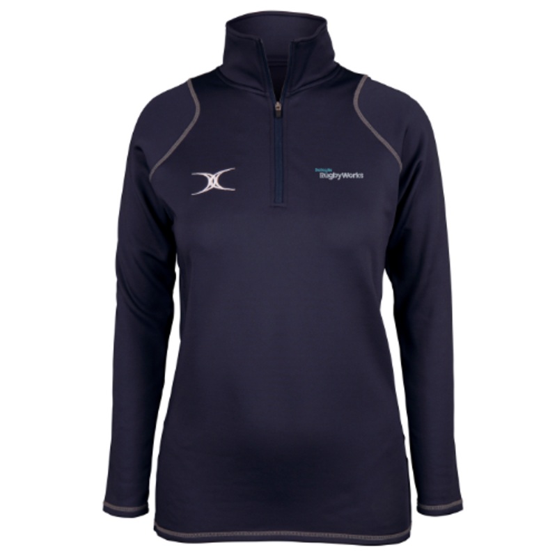 Dallaglio Rugby Works Women’s Dark Navy Quest Ladies 1/4 Zip Fleece W 8