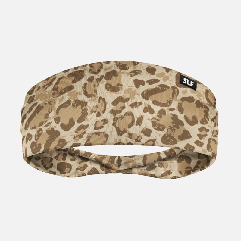 Leopard Sand Headband ONE SIZE Sand