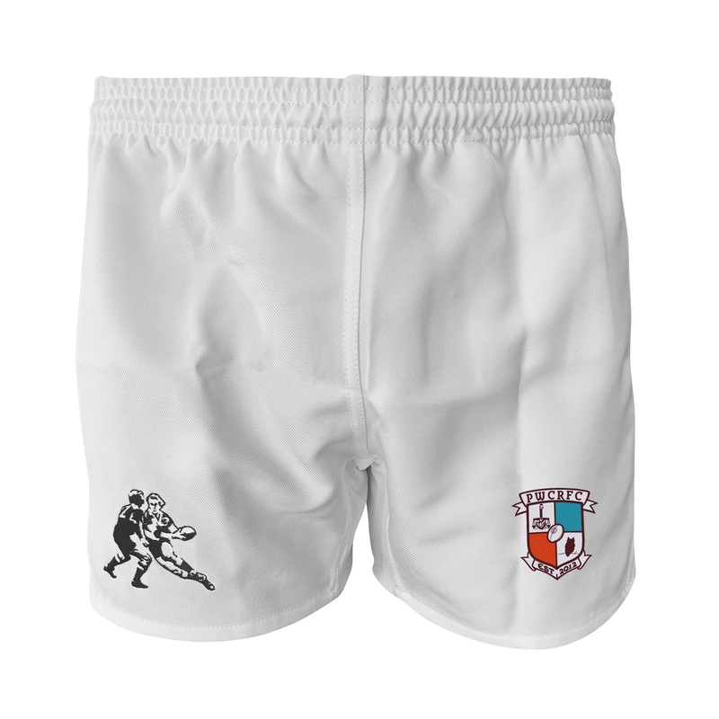 PWCRFC Owls Pro Power Rugby Shorts White 2XS/28