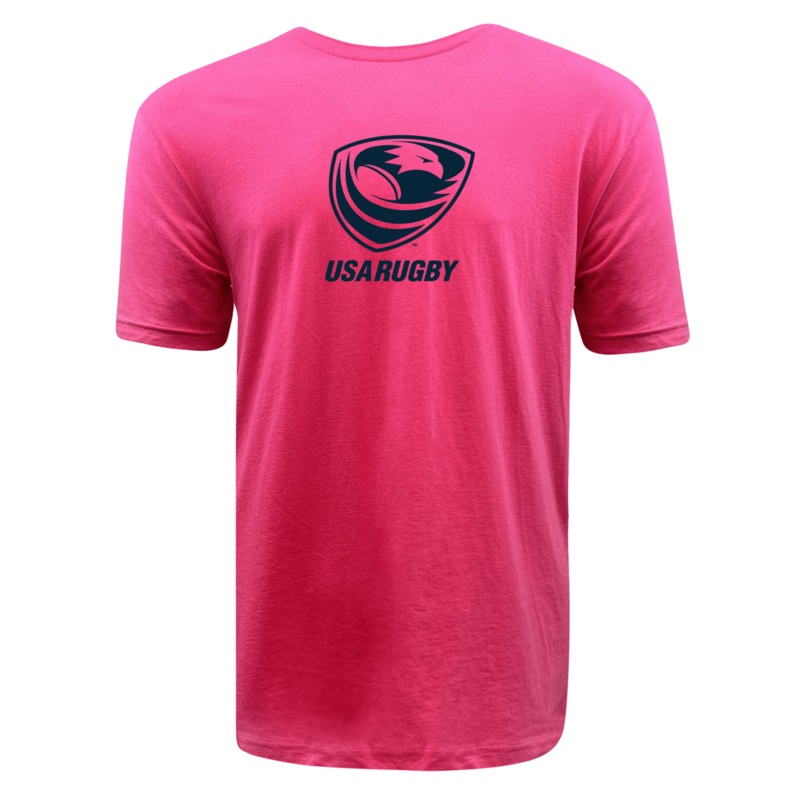 USA Rugby Limited Edition Pink Supersoft Tee S Pink