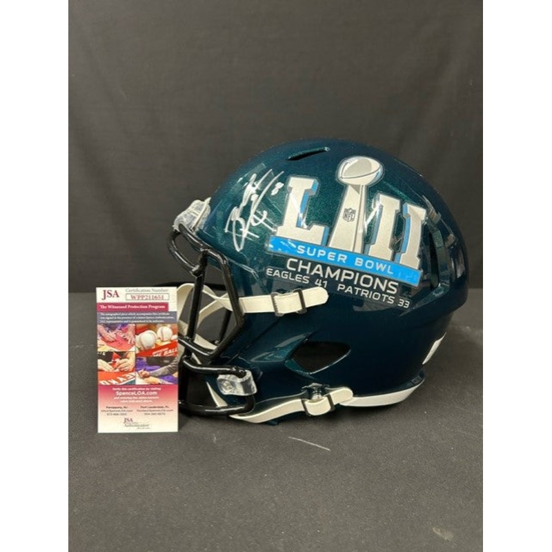 Zach Ertz Philadelphia Eagles Autographed SBLII Replica FS Helmet