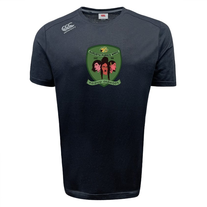 Augusta Furies Tempo Vapodri T-Shirt by Canterbury XS Black