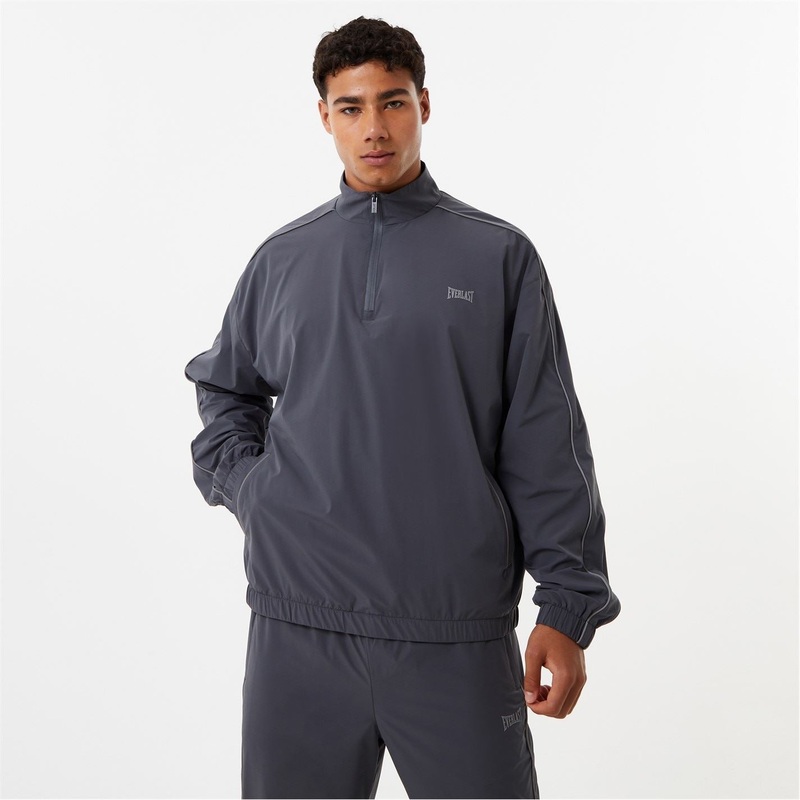 Everlast Piping Track Top M Shark Grey